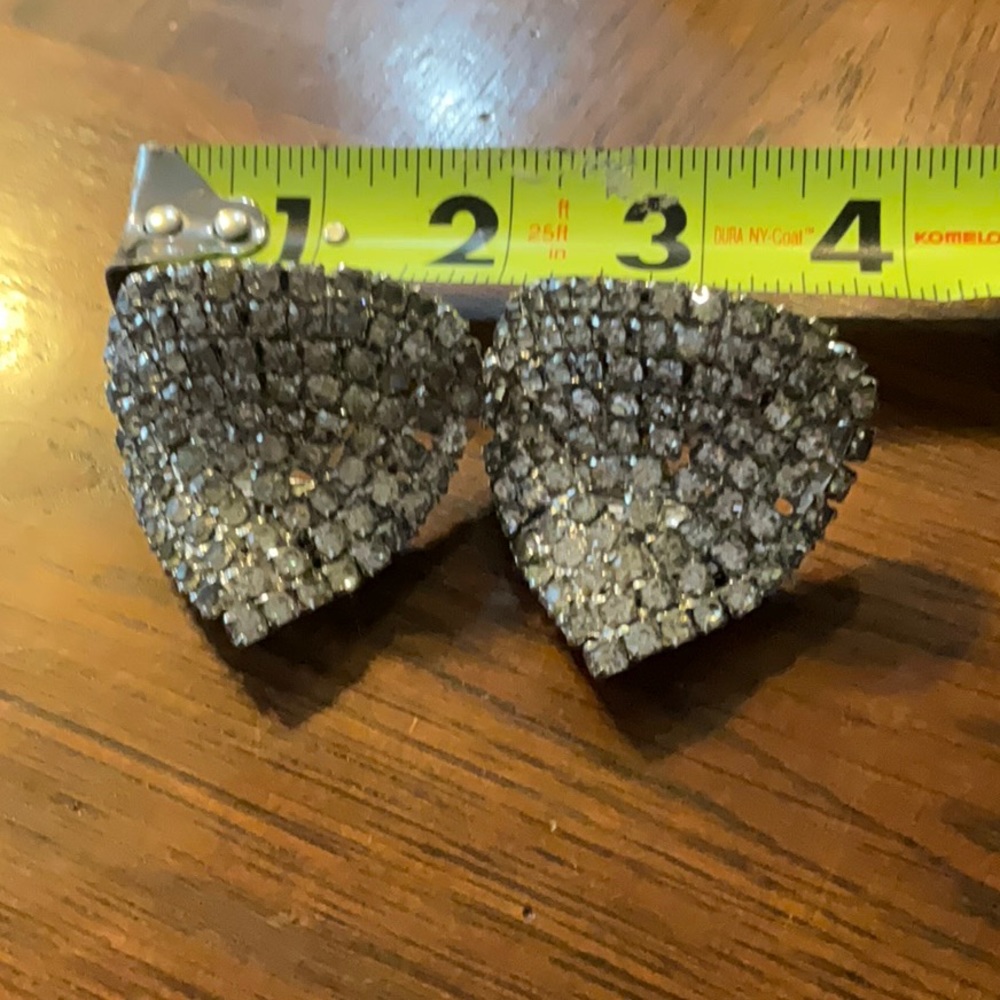 Vintage Musi Rhinestone Shoe Clips - Picture 9 of 9